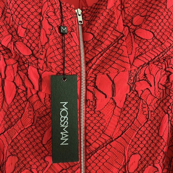 Mossman “You’re So Vain” Red Midi Cocktail Dress - Picture 7 of 8